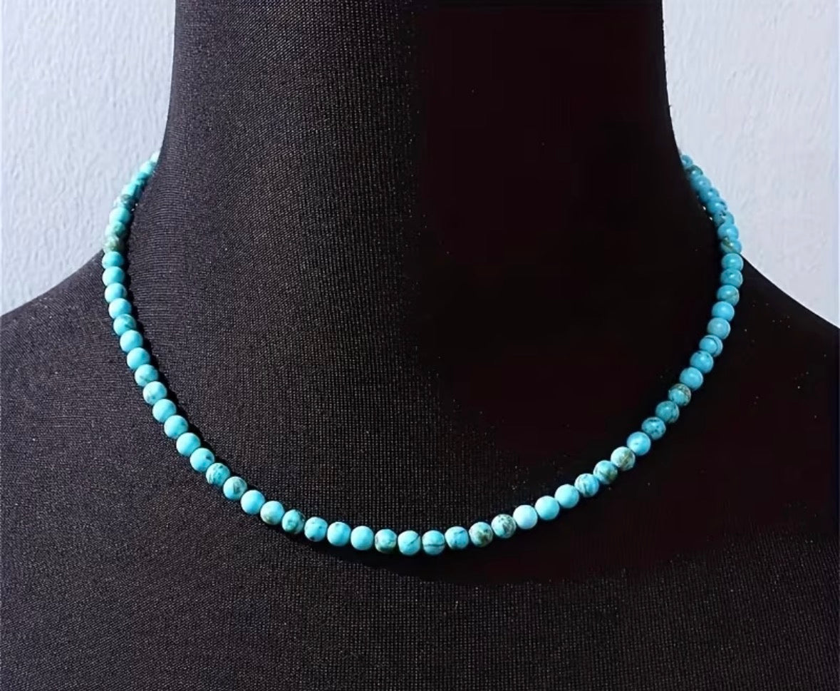 Blue adjustable necklace