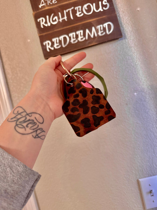 Cow Tag Keychain